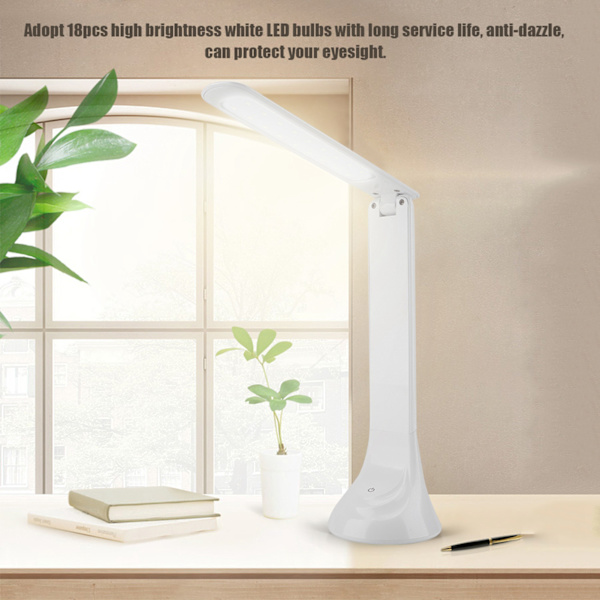 Rechargeable Foldable LED Lamp Desk Table Lamp Eye Care for Reading Study Lighting