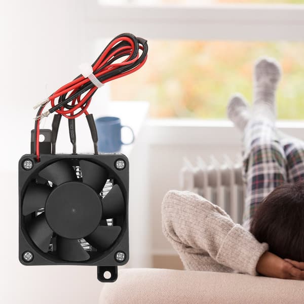 110V Mini Luftvarme Konstant Temperaturisolasjon PTC Termistorvarmer Med Vifte (24V/350W)
