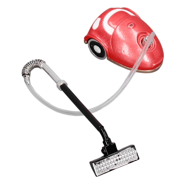 1:12 Dockhusdammsugare Miniatyrdammsugare modell Hushållsapparater Tillbehör leksak för barnRöd