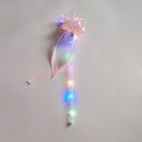 Barn LED Glow Wand Light Up LED Fairy Stick Toy Princess Wand Glow Sticks Födelsedagsfest gynnar stjärnform