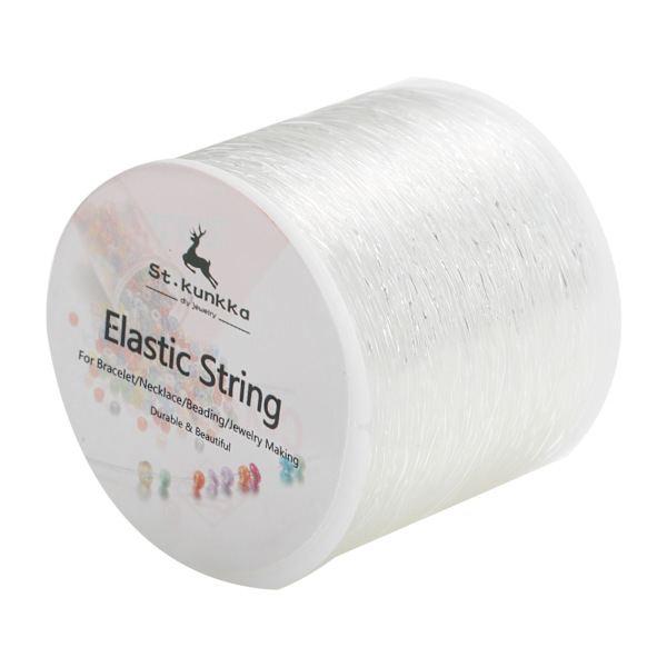 DIY Elastisk, Skærbar Smykkefremstilling Perletråd Perlelinje Transparent Fiskesnor 100m / 328.1ft1mm / 0.04in