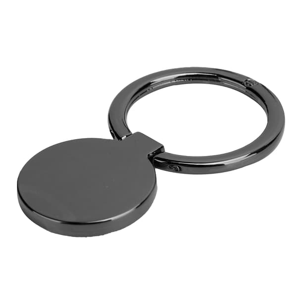 360° roterende metal fingergreb telefonholder til magnetisk bilmontering - blank sort