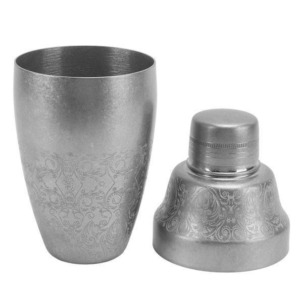 Cocktail Shaker 304 Rustfrit Stål Boston Shaker Mixer med Indbygget Sil til Bar Hjem Bartending