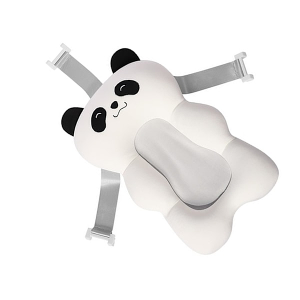 Upphängningsdyna för babybad Nyfödd spädbarnssäker halkfri kudde Universal tvätttillbehör Vit panda