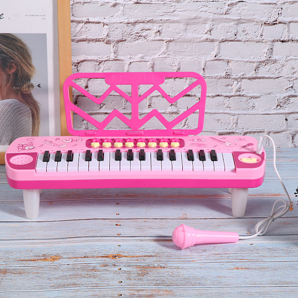 Elektriskt piano med mikrofon Keyboard Digitalt musikinstrument för barn Kid