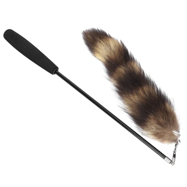 Cat Artificial Tail Playing Sticks Toy Pet Retractable Wand Funny Rod Interactive Toy