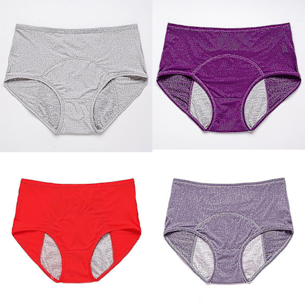 Läcksäkra Menstruationsperiod Varm Kjol Byxor - 4 Par, 8XL