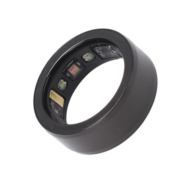 Mobiltelefon BT-forbindelse Smart Ring Health Tracker Genopladelig Vandafvisende Smart Ring til Mænd Kvinder Sort nr. 21