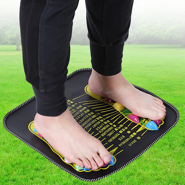 Zoneterapi Walk Stone Road Fodmassage Sort
