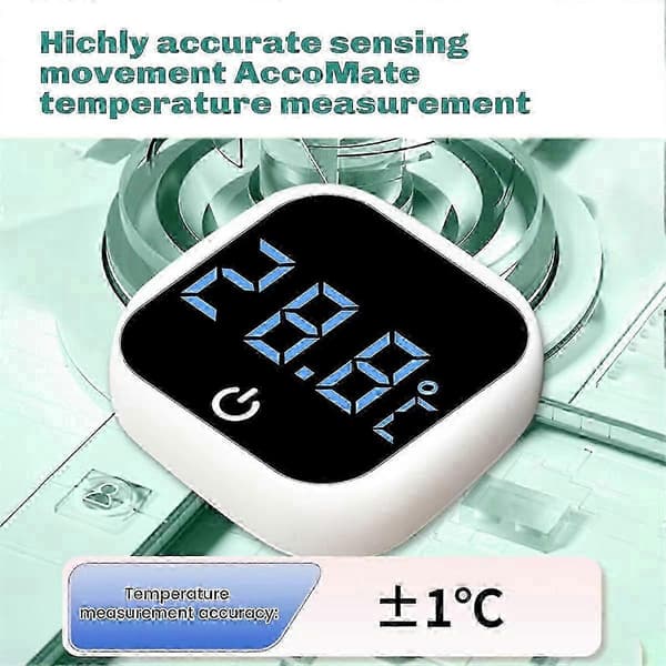 0-60 ℃ Digital LCD-akvarietermometer, Mini selvklæbende skærm til akvarium
