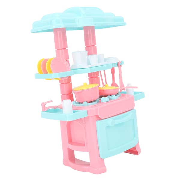 48 PCS Kitchen Toy Set Integrated Realistic Interesting Immersive Smooth Edges Interactive Play Kitchen Set for Pretend Play
