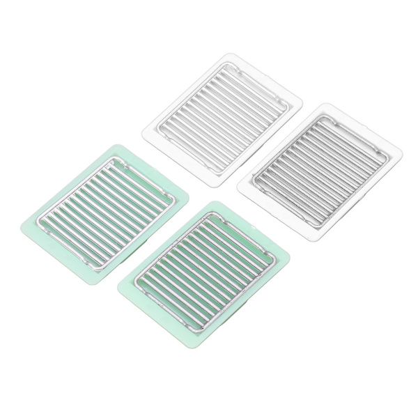 4 stk. Dukkehustallerkener Plast Miniatyr 1:12 Realistisk Fint Udseende Legetøj Brødrister Ovnpande