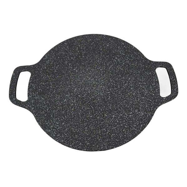 Rund grillpanna i koreansk stil i aluminium Nonstick Medical Stone Coating Grillpanna för hushållskött Fisk och skaldjur 38cm/15in