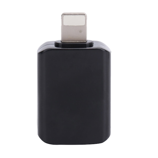 USB3.0 OTG-adapterkontaktkonverter Passar för IOS Mobiltelefon Snabb Dataöverföring Svart