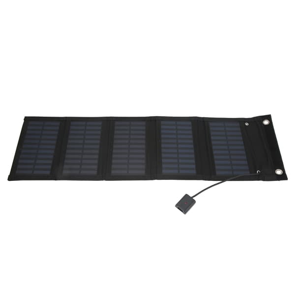 Vandafvisende foldbar 25W solpanel med USB-kabel til kameraer og bærbare computere