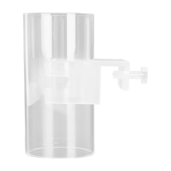 Akvarium fiskefôringsrør Transparent akryl Justerbar fiskefôring Flytende fôringskål