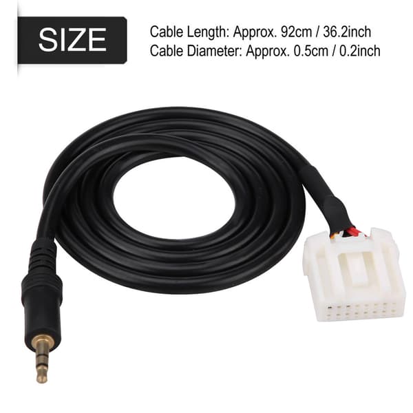 3.5MM AUX Audio Input Radio MP3 Afspiller Mobiltelefon Input Adapter Kabel til Mazda 3/6