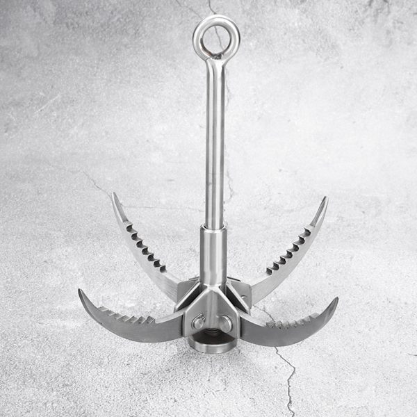 Rostfritt stål hopfällbar gripkrok Rock Climbing Claw Survival Tool Utrustning