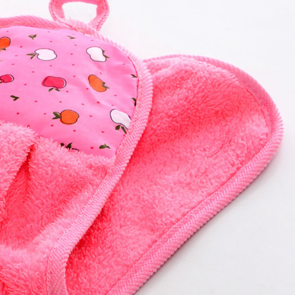 Handduk Rengöringsduk Mikrofiber Hängskål Handavtorkning för kök Badrum Toalett Rosa