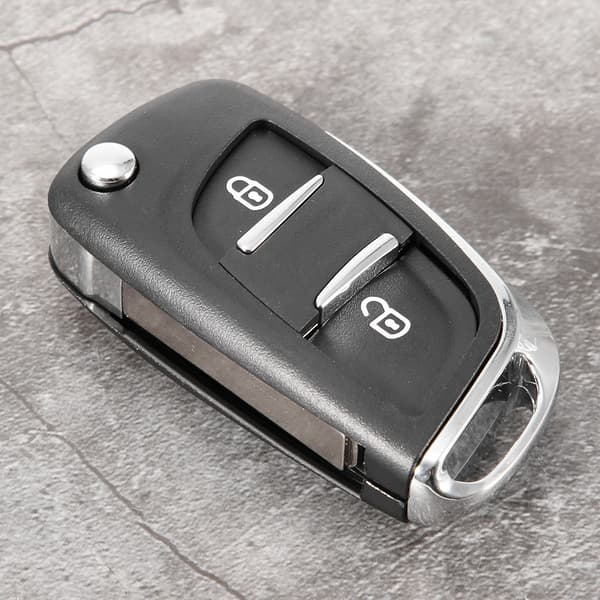 Fjernkontrollnøkkelhusdeksel med 2 knapper CE0536 Passer til Citroen C2 C3 C4 C5 C6 C8 (Type B)