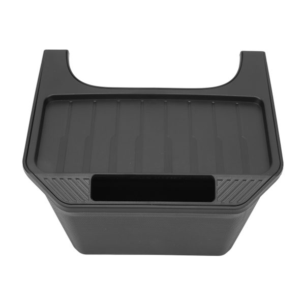 Bakre Center Förvaringslåda Stor Kapacitet Svart Snygg Förvaring Center Console Insats Organizer Ersättning för Tesla Model Y