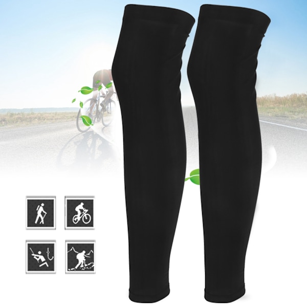 Outdoor Keep Warm Cykling Ben Sleeves Solskyddsmedel Basket för vintersommarSolskydd Ben Sleeves