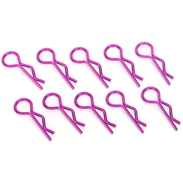 10st RC Car Shell Clip RShape metallkroppsklämmor Pins för 1/5 1/6 1/8 1/10 RC Car (Violet ) Violet