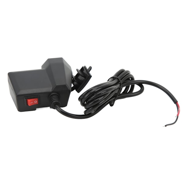 Motorsykkel Telefonlader El-sykkel 3.1A Dobbel USB Telefonlader Retrofit Kit med rød voltmeter
