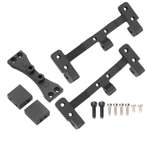 RC Bil Modifisering Dragstangssete med bakaksel Styresnekke Feste for MN 1/12 99S D91 D90 Svart