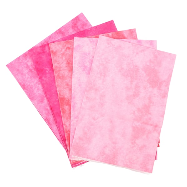 5 st Bomullstyg för Quiltning Smutsfärgat 50 cm Långt 45 cm Brett Mjukt Lappverkstyg för Hantverk DIY Reparation Rosa 50 cm Långt 45 cm Brett (5 st)