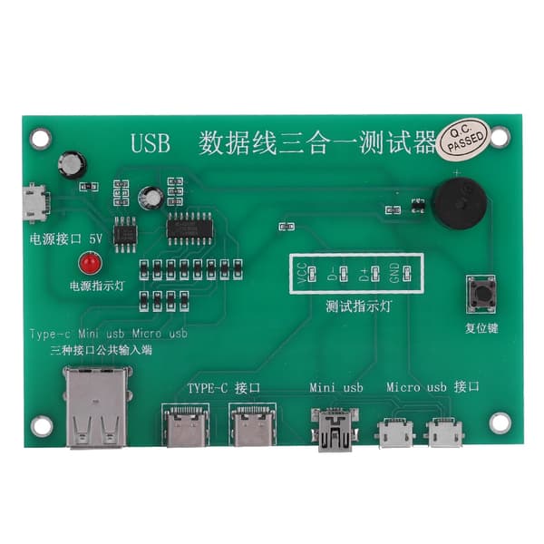 Eksakt 3-i-1 USB-kabel Triad Tester
