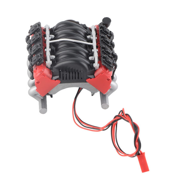 V8 1/10 RC Simulert Motordeksel Kjøler Motorvifte Universal Tilbehør for Trx4/scx10/scx10II
