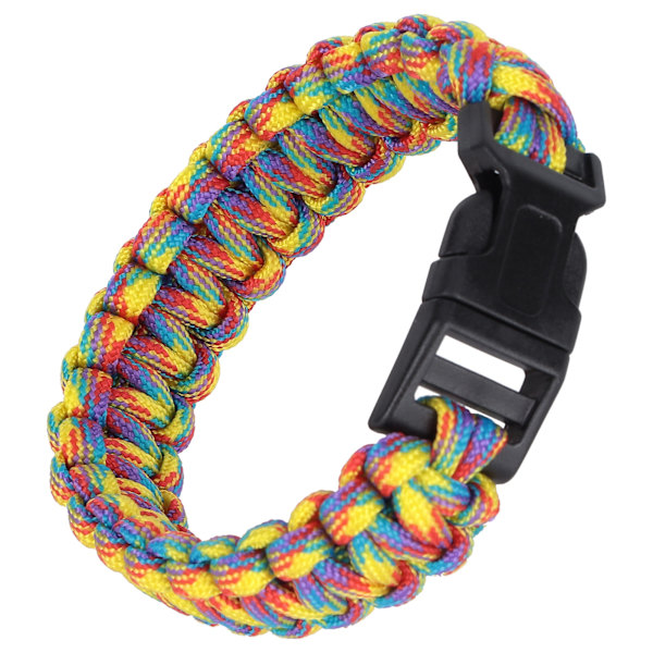 Punottu Paracord-rannekoru miehille ja naisille, ulkoiluun tarkoitettu selviytymisrannekoru laskuvarjonarulla