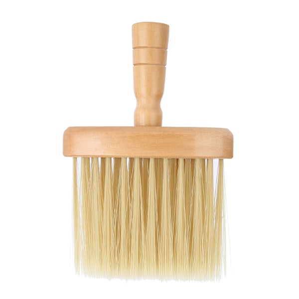Nacke Ansikte Duster Borste Salong Hårrengöring Trä Sweep Brush Hårklippning Frisörverktyg
