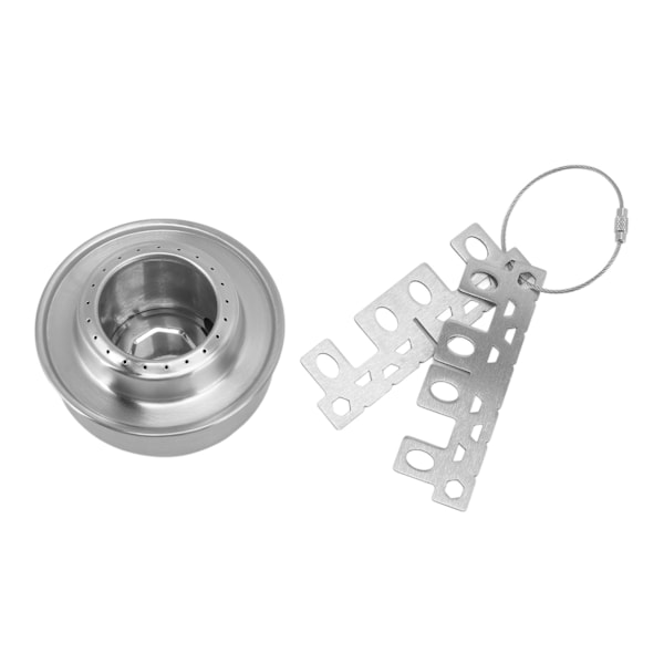 Utomhus portabel campingspis Rostfritt stål Mini Backpacking spis för camping Vandring Backpacking BBQ A