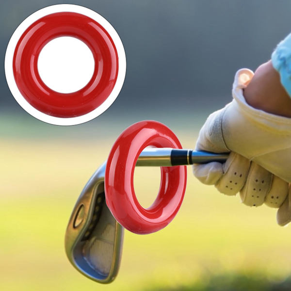 1. Golfswing Vægtforøgelse Modvægtsring Golftræningsværktøj (Rød)