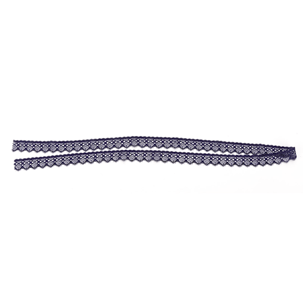 Lila Utsökt Mönster Spetsband Enkel Spetskant DIY Sömnadshantverk 10 Yards 2cm Bredd