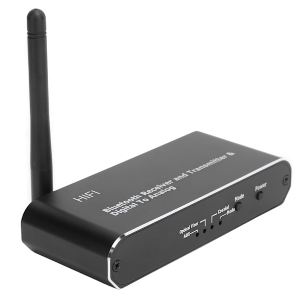 Koaksialomformer Trådløs digital DAC til analog lydadapter med Bluetooth-mottaker D09