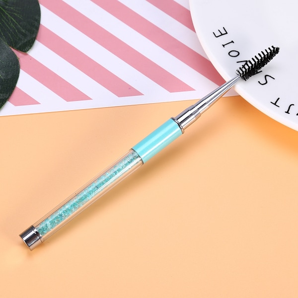 Ögonfrans Ögonbrynsborste Mascara Wands Applikator Spooler Ögonfransförlängning Ögonbrynskam Blå