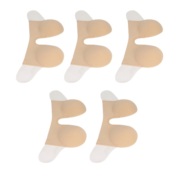 5 stk Sticky BH stroppeløs U Form Cup Deep Plunge Silikon Push Up selvklebende BH for kvinner Bryllup Hudfarge D