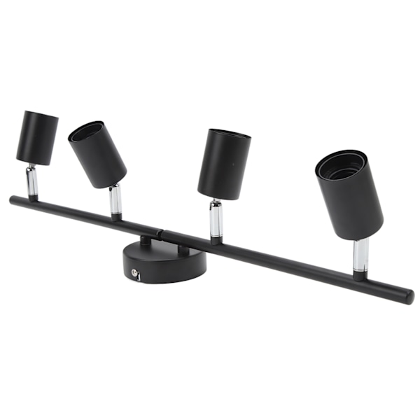 Sporlys Tak LED 4 60W Justerbar Vinkel Foldbar Matt Svart 4 Lys Sporlys for Soverom Hotell 85‑265V