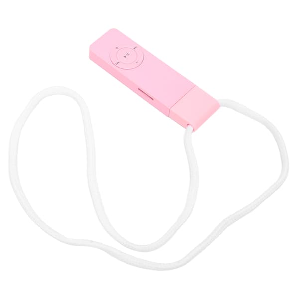 MP3-afspiller Støtte til tabsløst lyd Op til 64 GB minispiller til studerende, der løber Rejse Pink