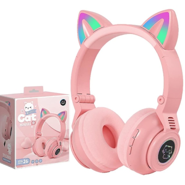 Kuulokkeet Langaton Bluetooth Headset-vaaleanpunainen Pink