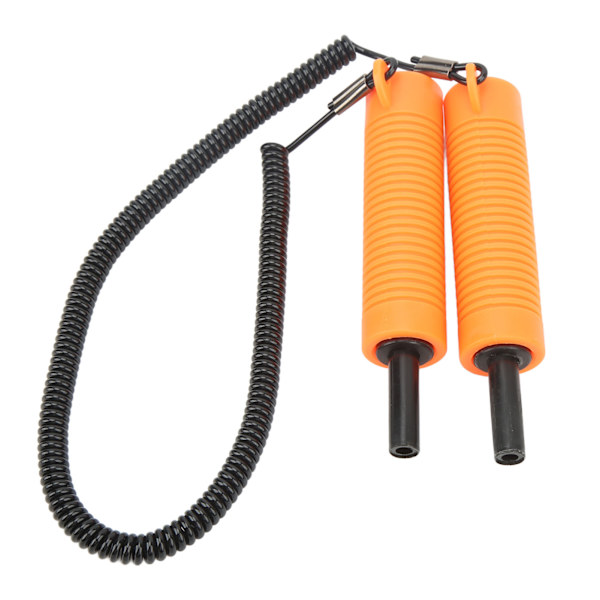 Ice Fishing Safety Pick Rostfritt stål Orange infällbara issyllar för utomhusvinter