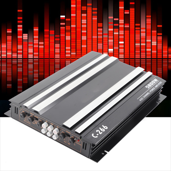 5800W 12V Højtydende Bilforstærker Hi Fi Bærbar Audio Stereo Lyd Subwoofer