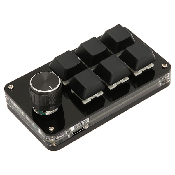 6-näppäiminen mininumeronäppäimistö pyöritettävällä USB DIY ohjelmoitava näppäimistö OSU Gaming Keyboard pelaamiseen ja toimistoon