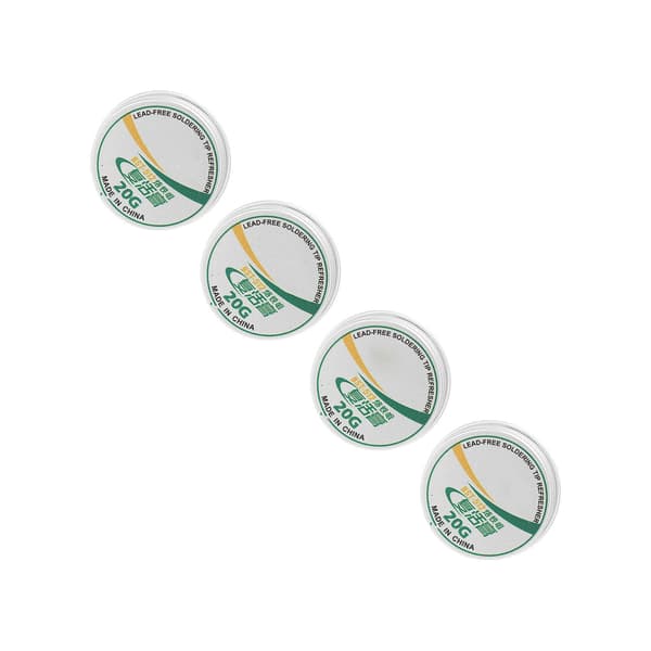 4pcs Soldering Tip Refresher Clean Paste Tin Powder Resurrection Paste for Oxide Soldering Iron Head 20g