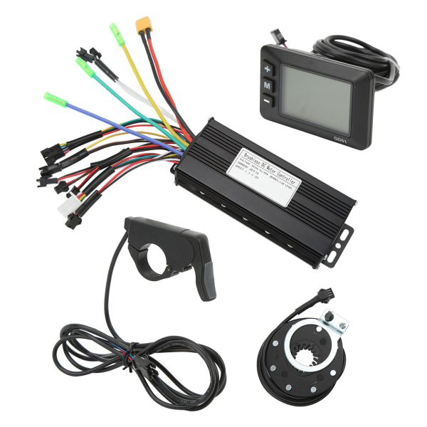 24V 36V 48V 30A Sinusvågsregulator GD01 Panel med Power Assist Sensor Tumgasreglage Elcykel Konverteringskit för 750W 1000W Borstlösa Motorer