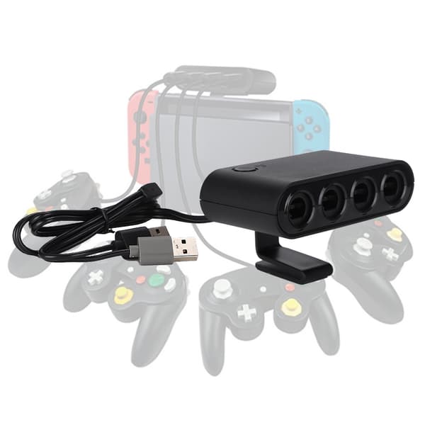 NGC til Switch Adapter - 3-i-1 håndtag til NGC, Wii U, PC og Switch