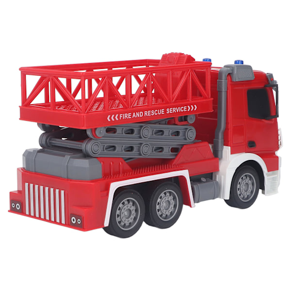RC-fjärrkontroll Fire Truck Lift Toy Uppladdningsbar Fire Lift Truck för barn Fjärrkontroll Simuleringsleksak 2,4GHz